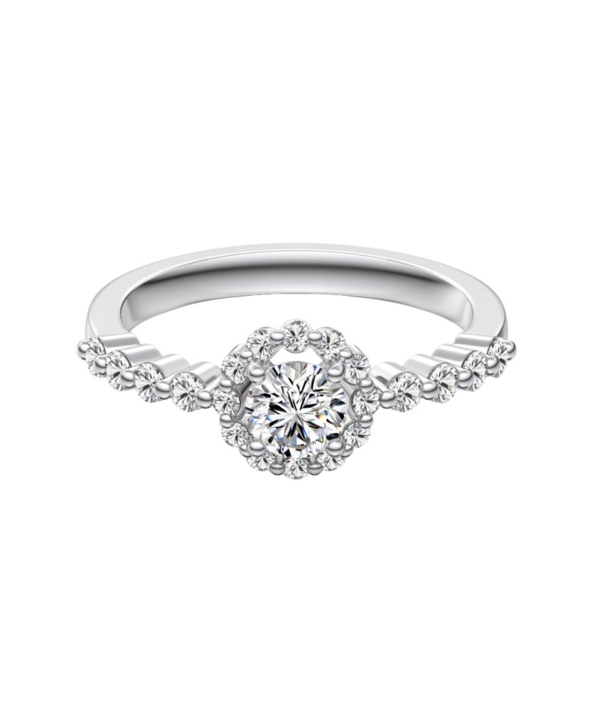 Sidabrinis žiedas su cirkoniais