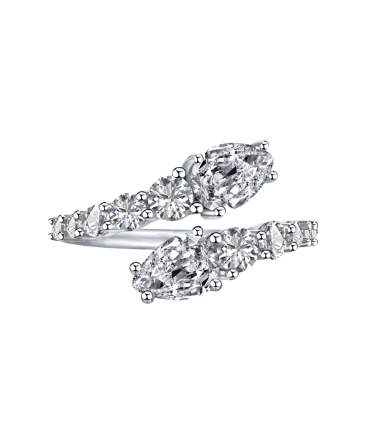 Sidabrinis žiedas su cirkoniais