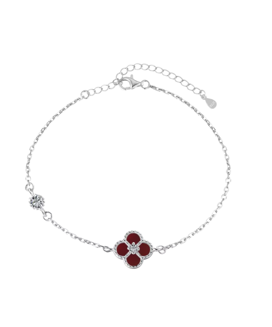 Sidabrinė apyrankė su cirkoniais ir perlamutru