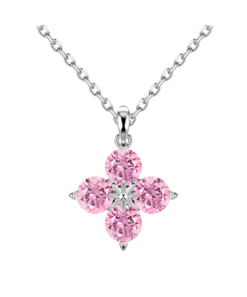 Sidabrinė grandinėlė su cirkonio pakabuku