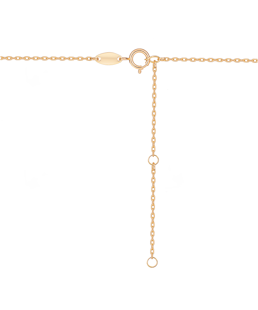 Auksinė grandinėlė su cirkonio pakabuku