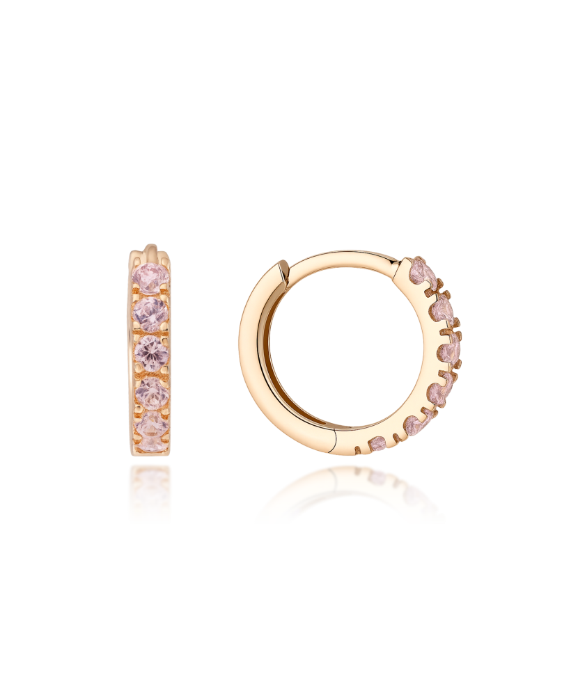 Auksiniai auskarai su cirkoniais