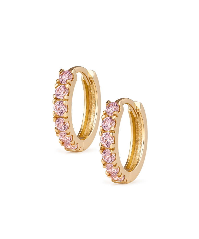 Auksiniai auskarai su cirkoniais