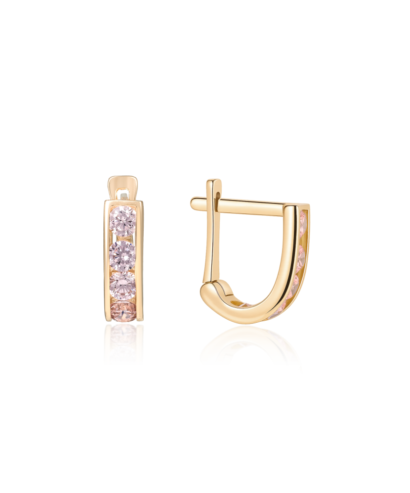 Auksiniai auskarai su cirkoniais