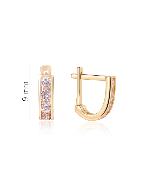 Auksiniai auskarai su cirkoniais