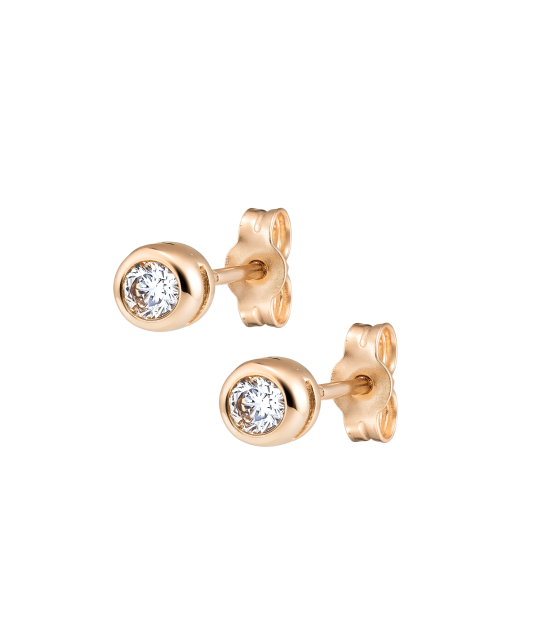 Auksiniai auskarai su cirkoniais