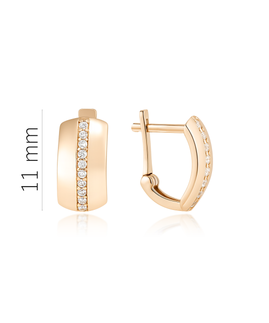 Auksiniai auskarai su cirkoniais