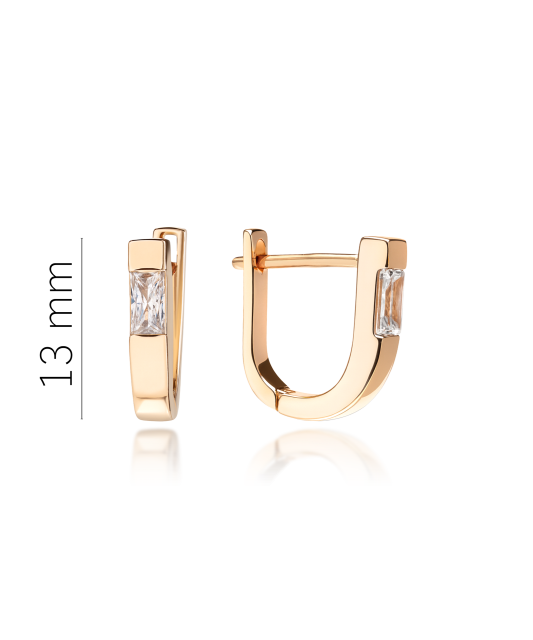 Auksiniai auskarai su cirkoniais