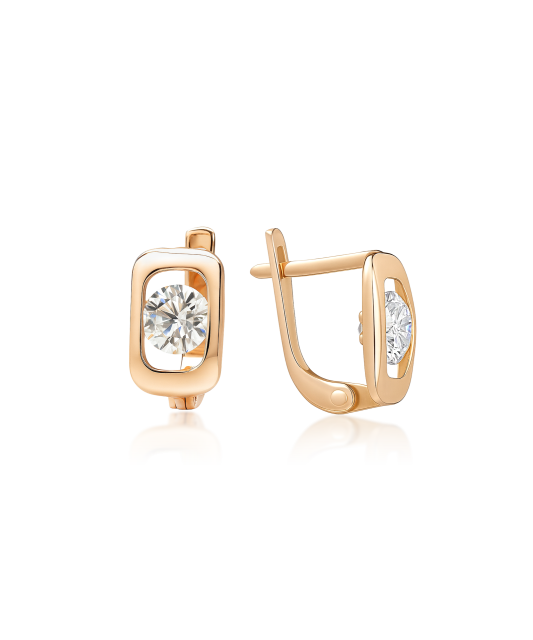 Auksiniai auskarai su cirkoniais