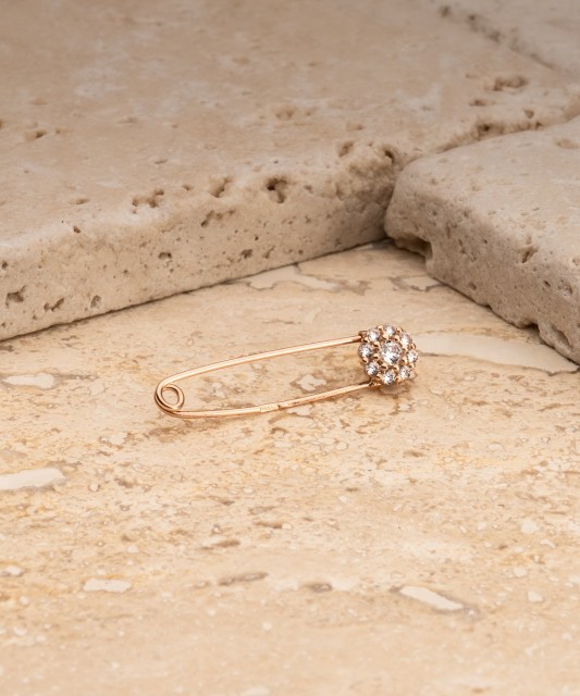 Auksinė sagė su cirkoniais  - Goldinga