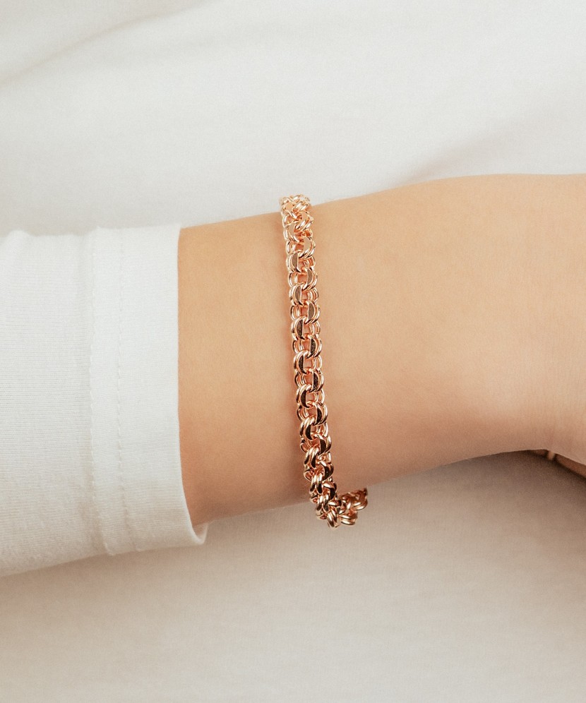 Auksinė apyrankė "Bismark" 6.6mm