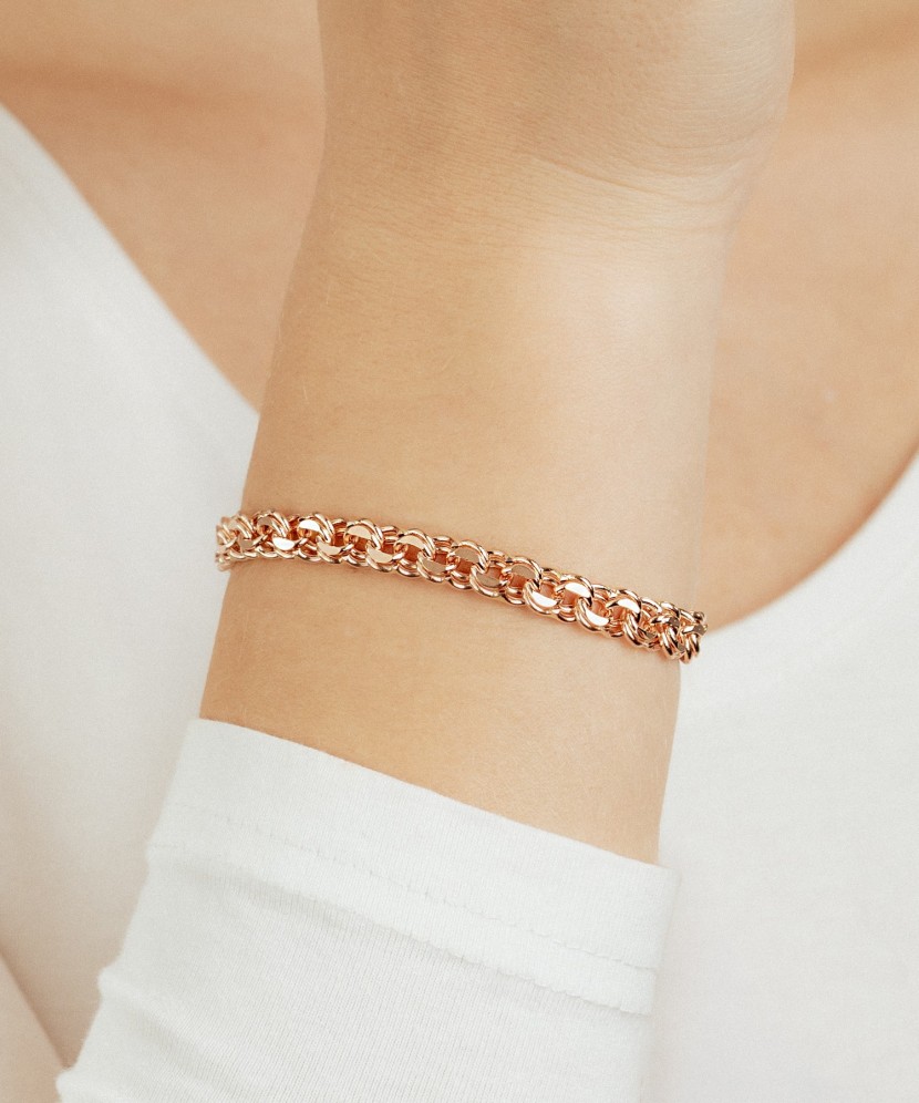 Auksinė apyrankė "Bismark" 6.6mm