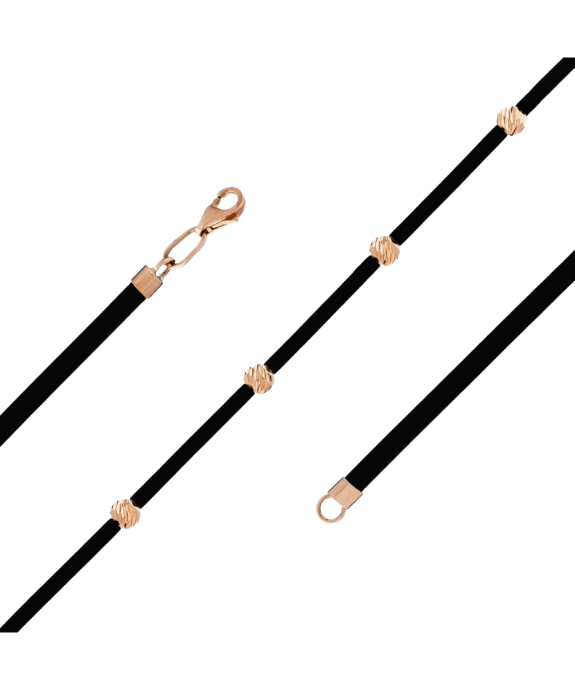 Kaučiukinė grandinėlė su auksu  - Goldinga