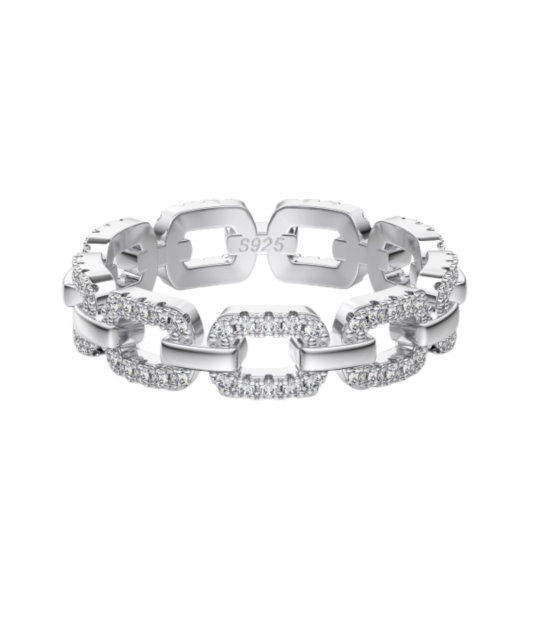 Sidabrinis žiedas su cirkoniais