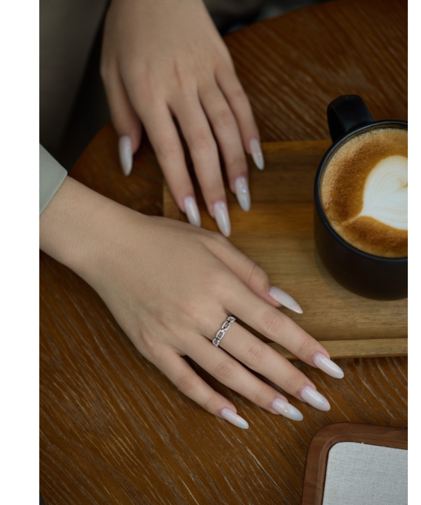 Sidabrinis žiedas su cirkoniais