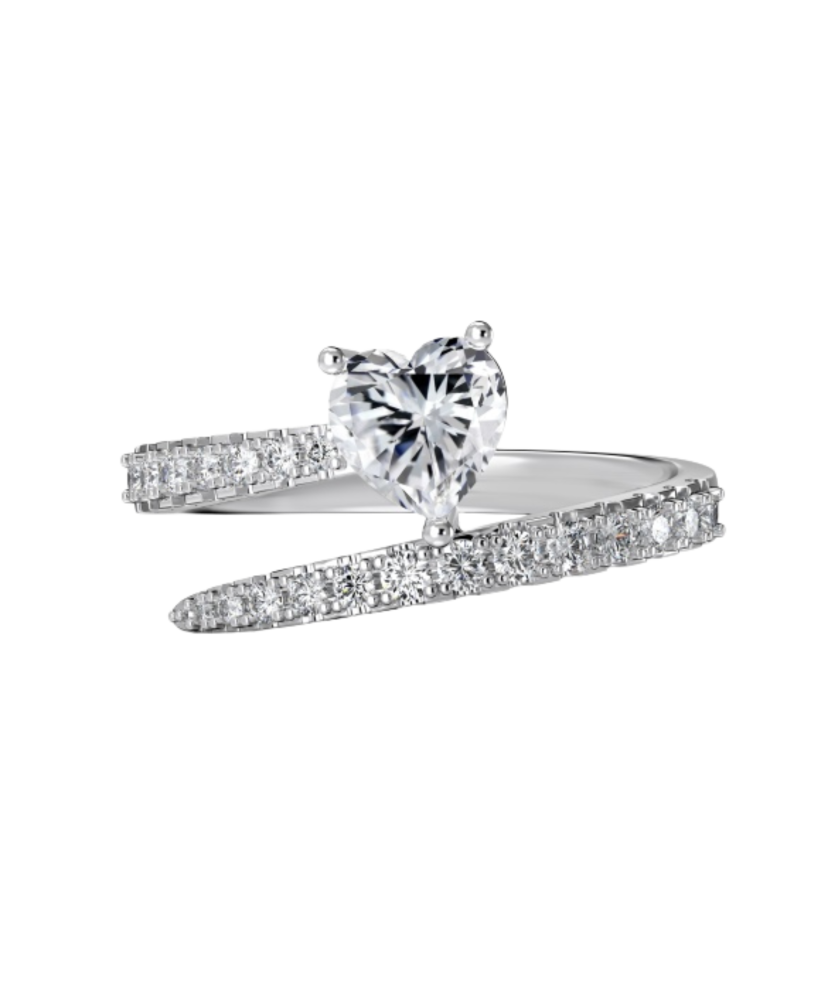 Sidabrinis žiedas su cirkoniais