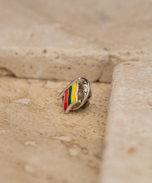 Sidabrinis ženkliukas "Lietuvos vėliava"