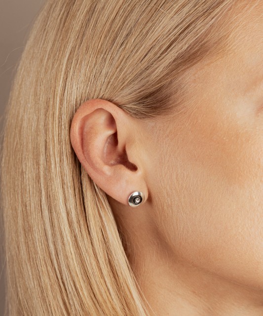 Sidabriniai auskarai su cirkoniais