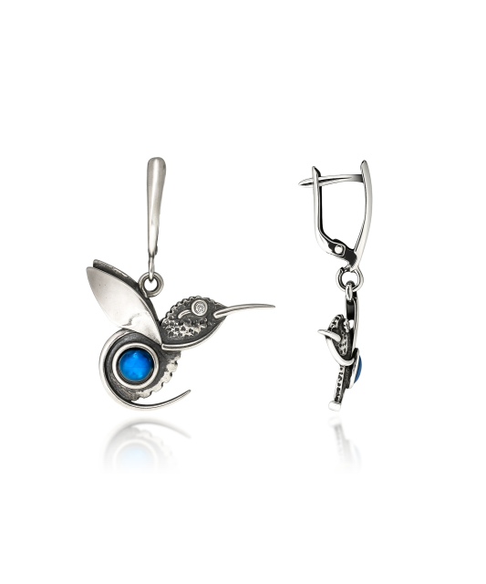 Sidabriniai auskarai su perlamutru