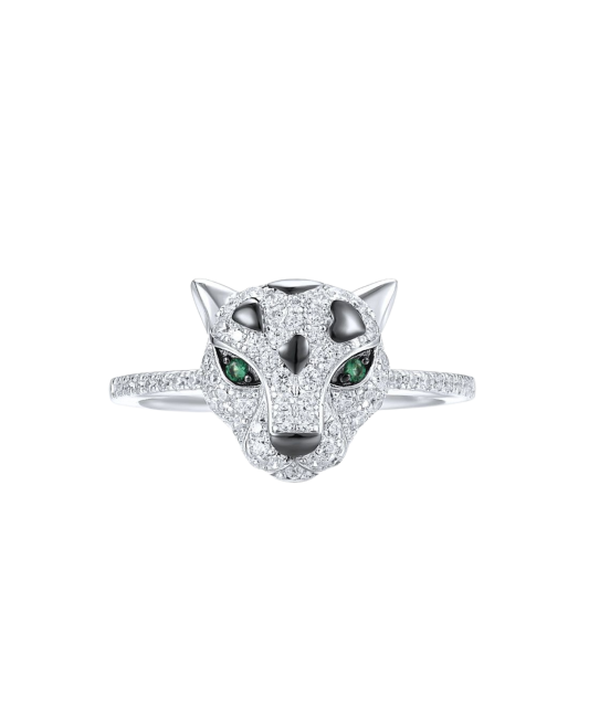 Sidabrinis žiedas su špineliais ir cirkoniais