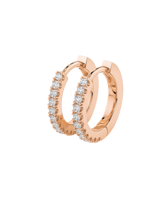 Auksiniai auskarai su briliantais