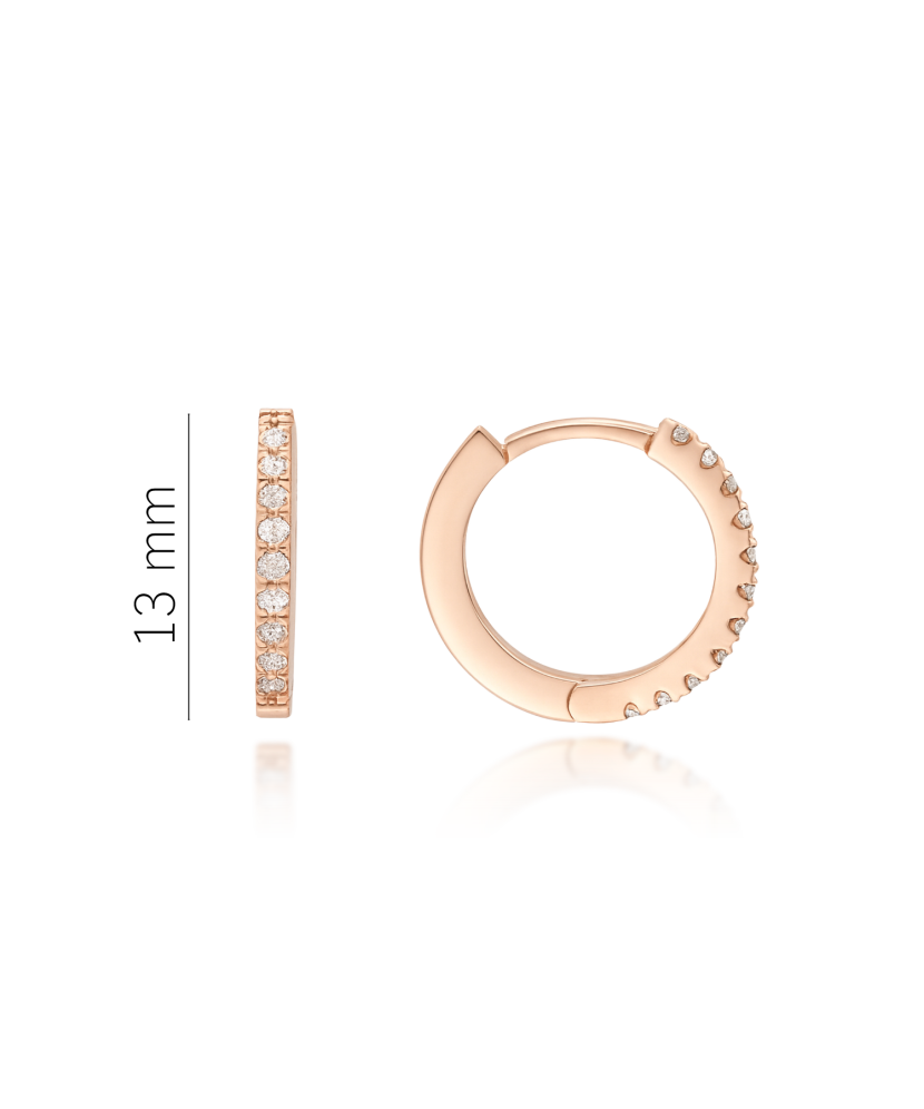 Auksiniai auskarai su briliantais