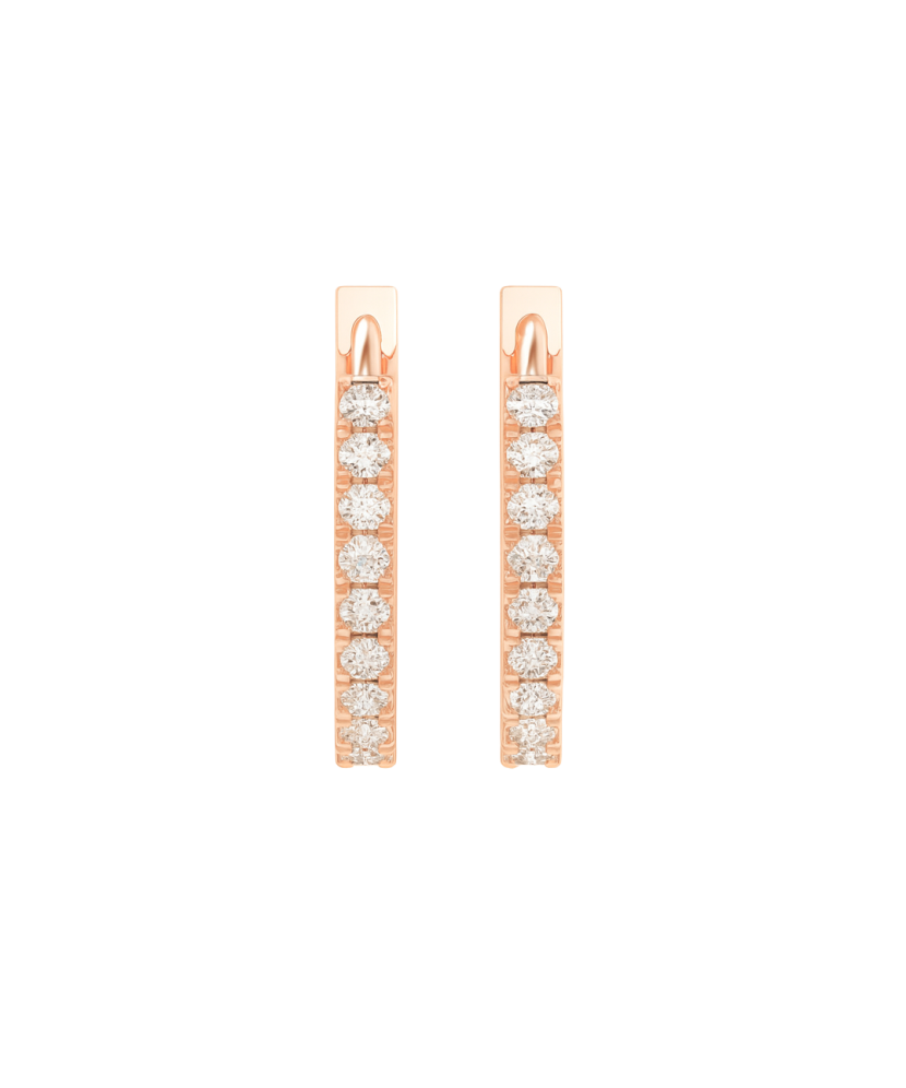 Auksiniai auskarai su briliantais