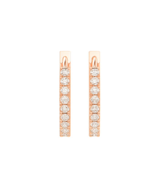 Auksiniai auskarai su briliantais