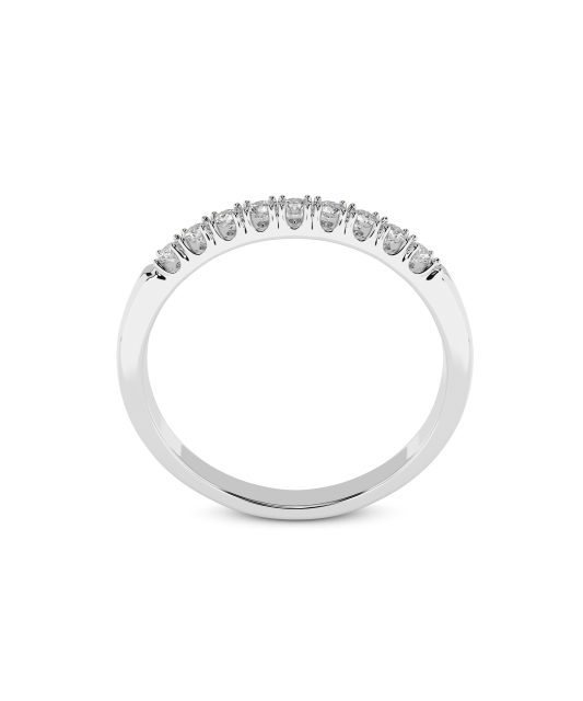 Balto aukso žiedas su briliantais (0,18ct)