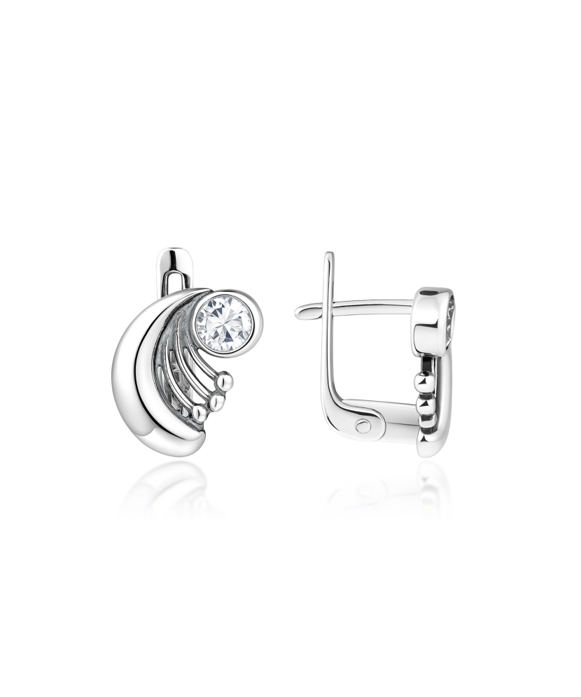 Sidabriniai auskarai su cirkoniais