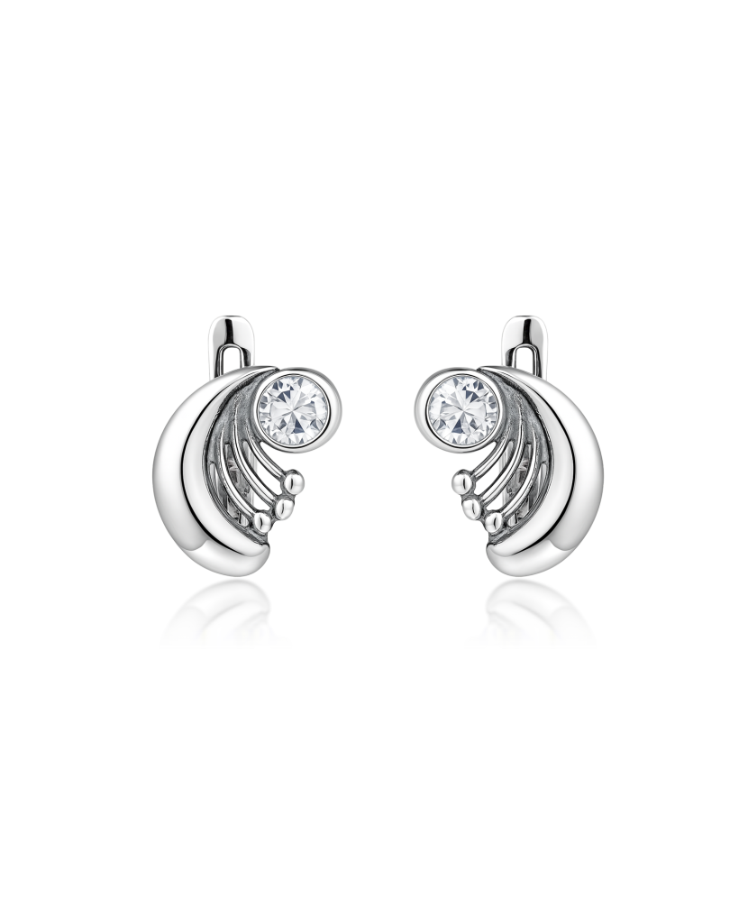 Sidabriniai auskarai su cirkoniais