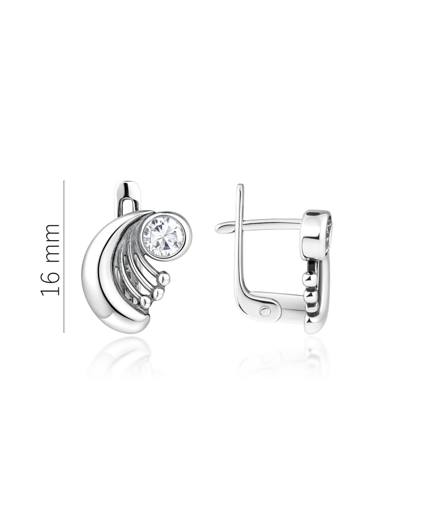 Sidabriniai auskarai su cirkoniais