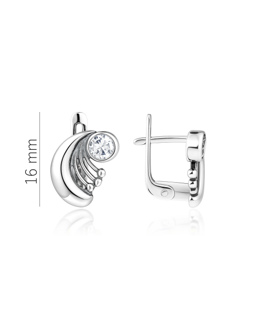 Sidabriniai auskarai su cirkoniais