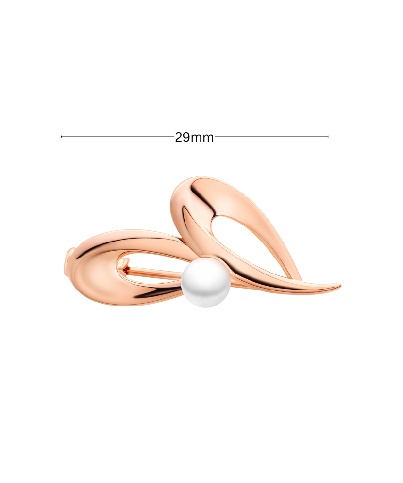 Paauksuota Sidabrinė sagė su perlais