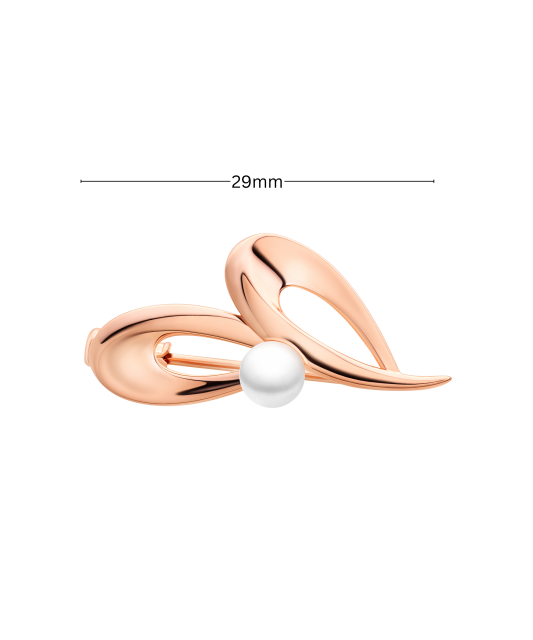 Paauksuota Sidabrinė sagė su perlais