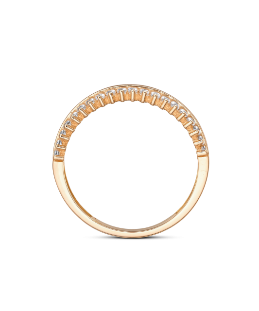 Auksinis žiedas su cirkoniais