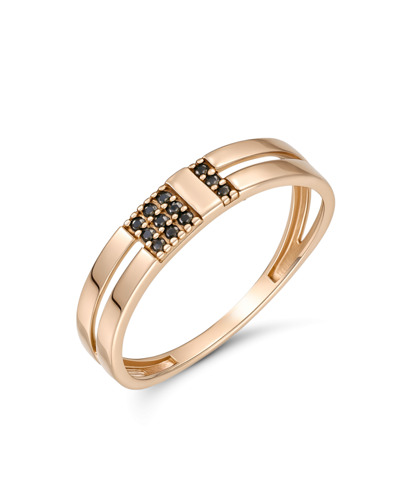 Auksinis žiedas su cirkoniais