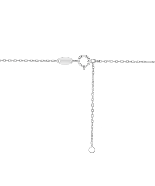 Balto aukso grandinėlė su pakabuku