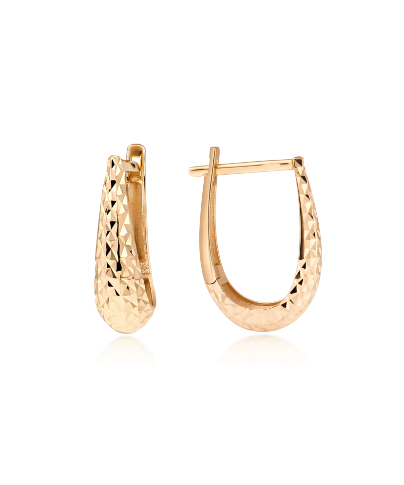 Auksiniai graviruoti auskarai