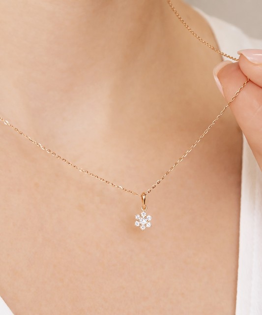 Auksinis pakabukas su cirkoniais