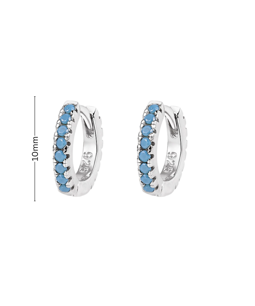 Vaikiški Sidabriniai auskarai su cirkoniais