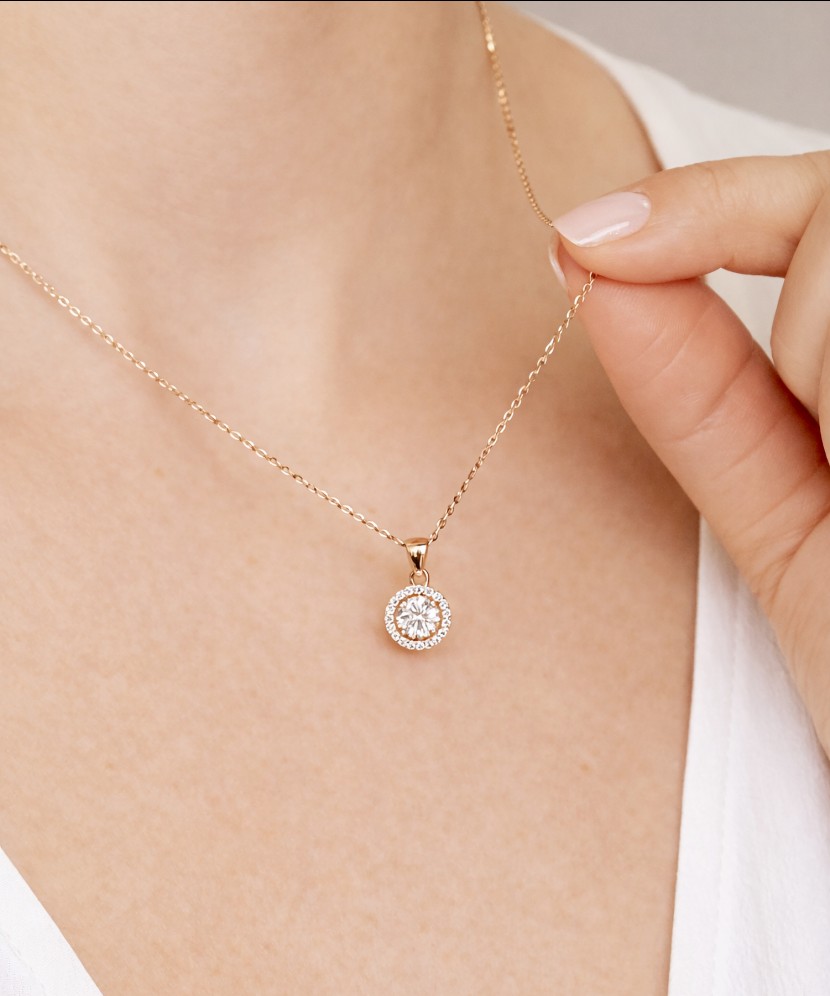 Auksinis pakabukas su cirkoniais