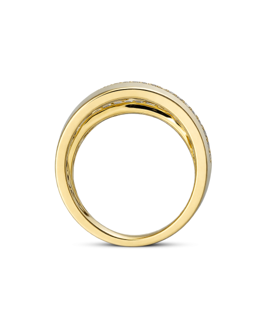 Paauksuotas žiedas su cirkoniais