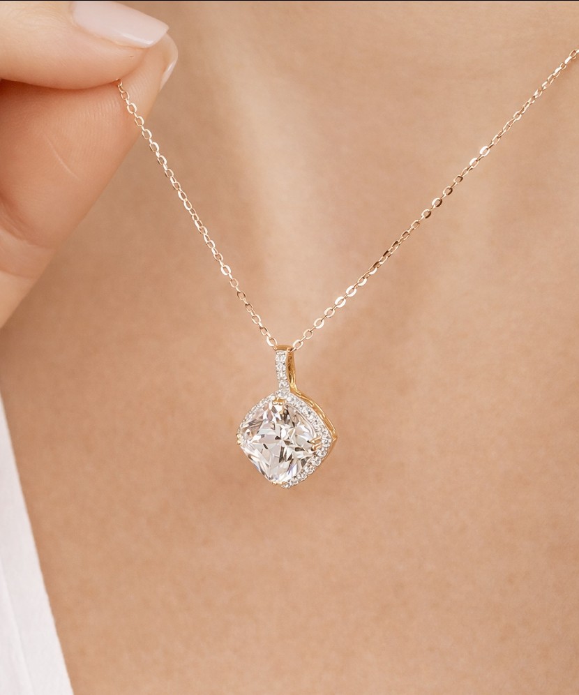 Sidabrinis pakabukas su cirkoniais