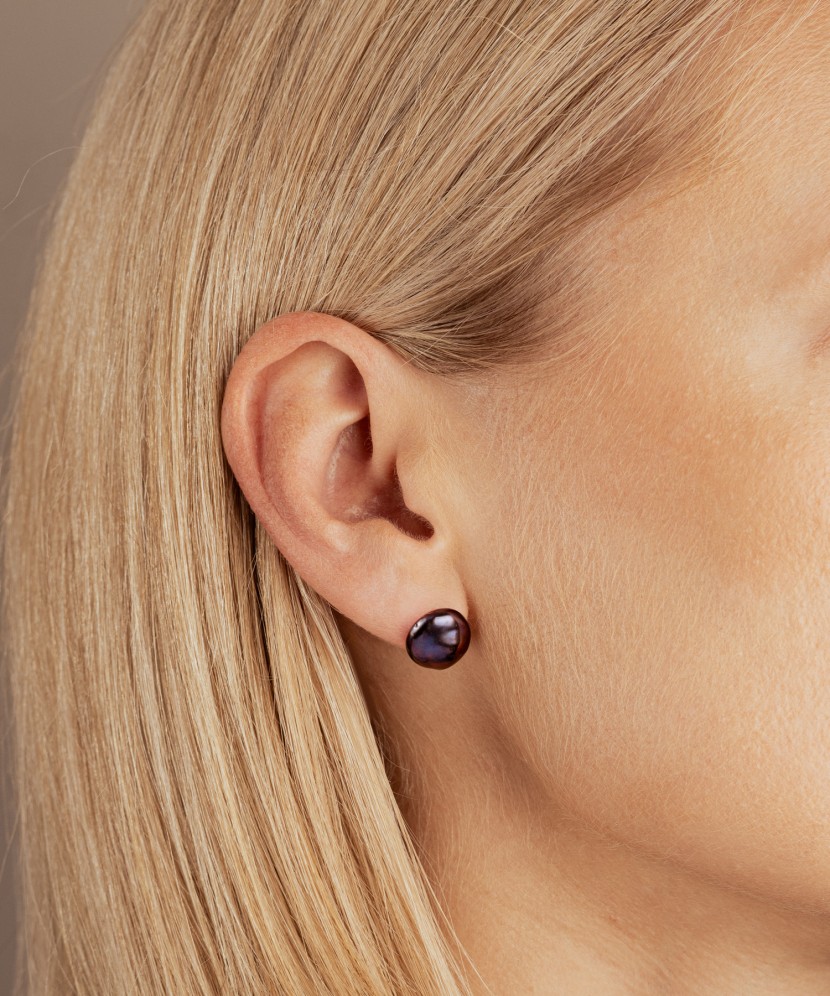 Sidabriniai auskarai su perlais