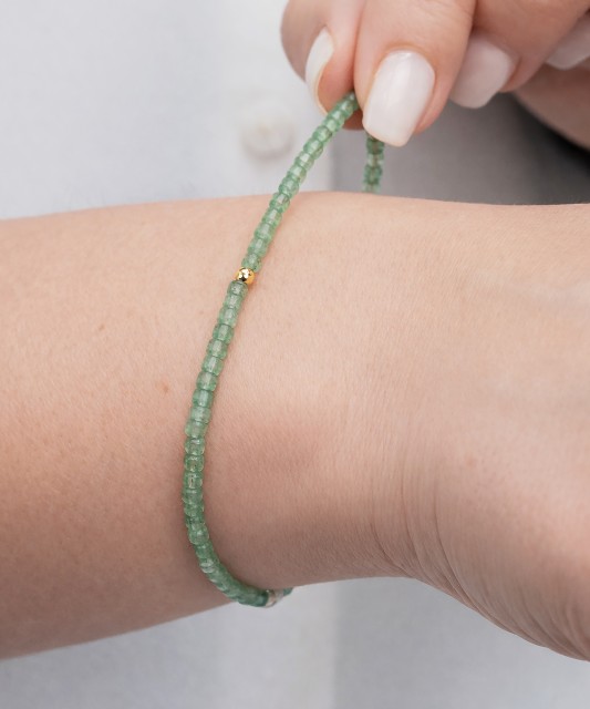 Apyrankė su agatu ir paauksuotu sidabru