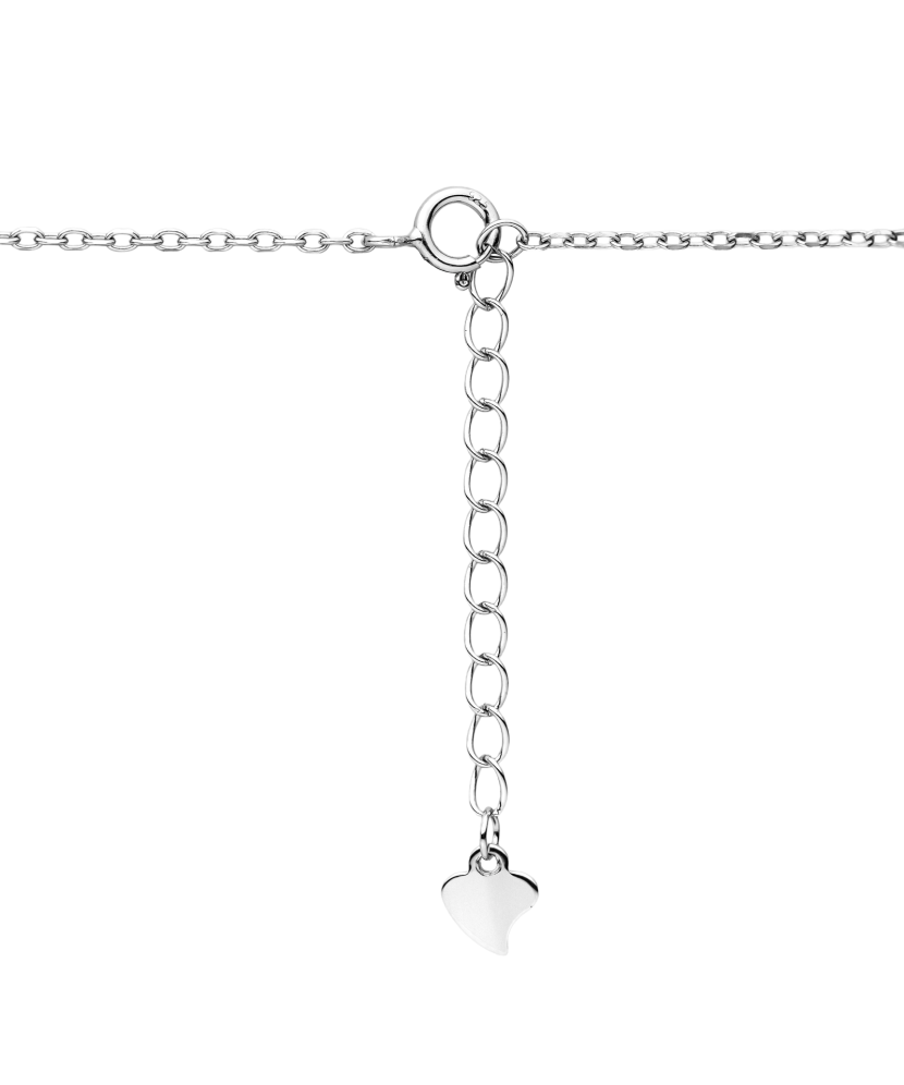 Sidabrinė grandinėlė su cirkonio pakabuku