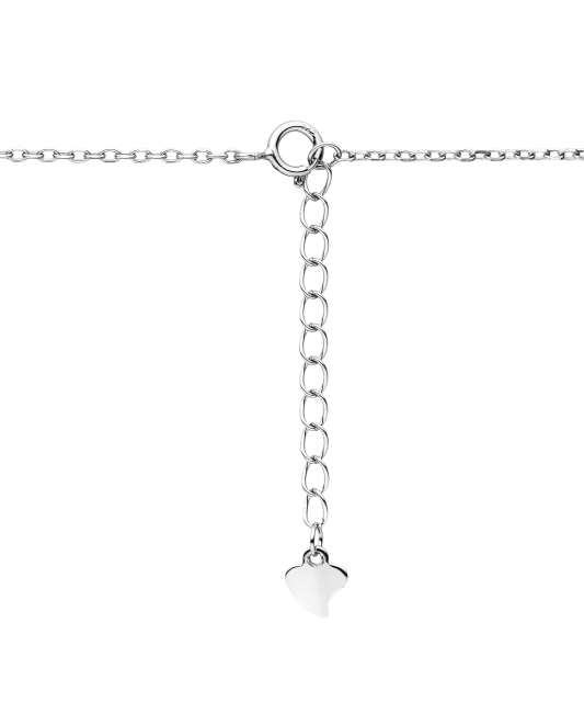 Sidabrinė grandinėlė su cirkonio pakabuku