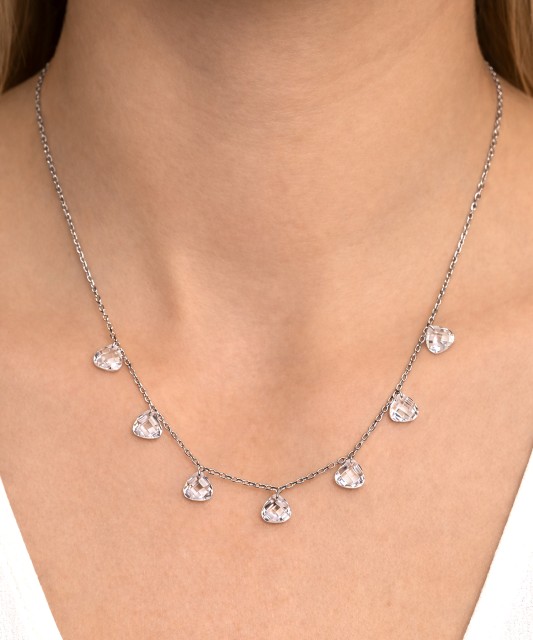 Sidabrinė grandinėlė su cirkoniais