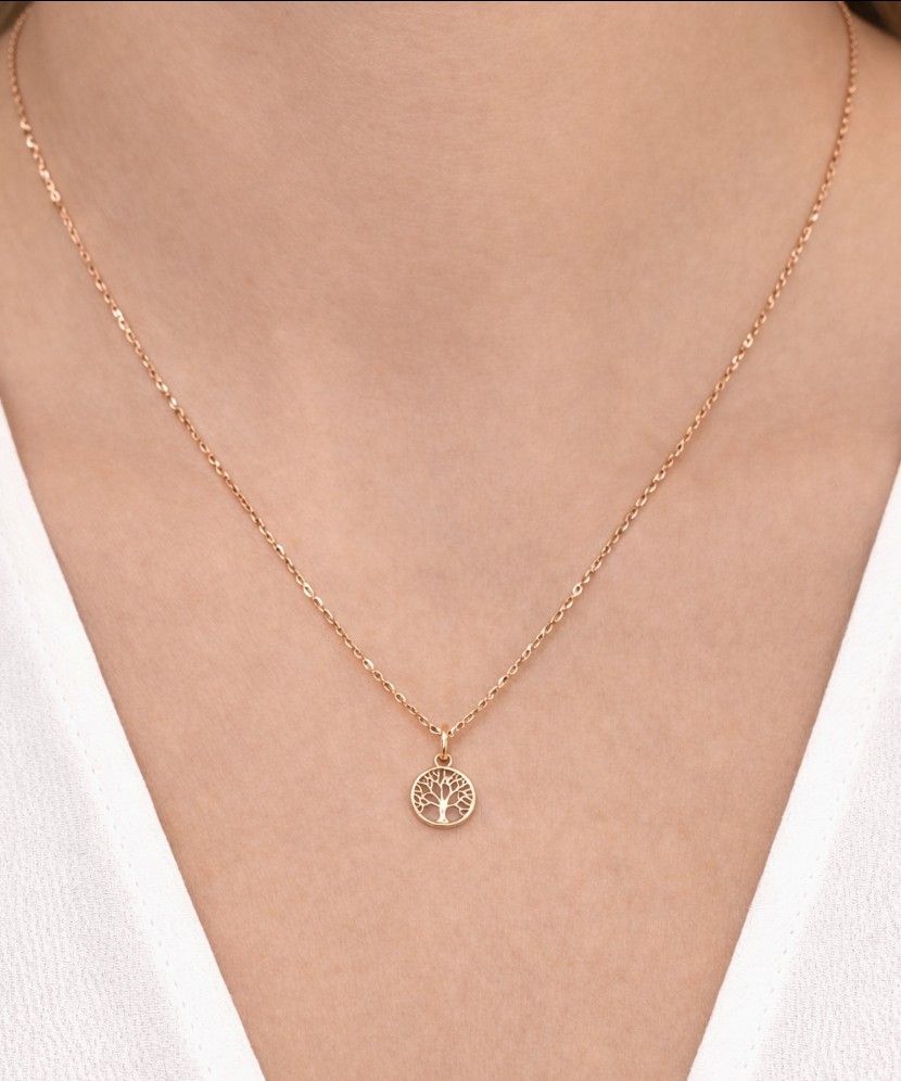 Auksinis pakabukas su cirkoniais "Gyvybės medis"